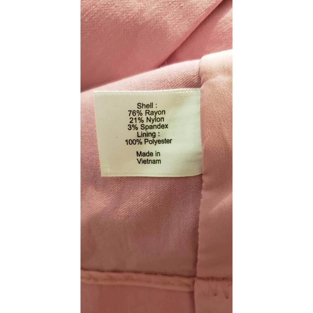 Lane Bryant Blazer Size 26 Pink Ponte Knit Stretch One Button Plus Size NWT - Picture 5 of 8